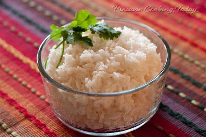 3 Minute Pressure Cooker White Rice