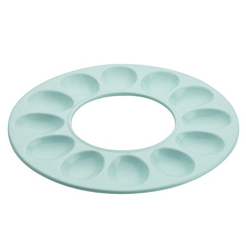 Rachael Ray Ceramics Egg Tray in Light Blue 