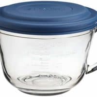 Anchor Hocking 2 Quart Glass Batter Bowl With Lid 