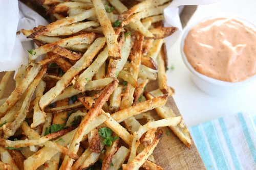 Garlic Parmesean Instant Pot Duo Crisp French Fries