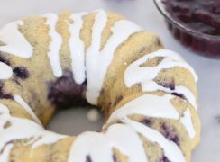 Pressure Cooker (Instant Pot) Berries and Cream Breakfast Cake