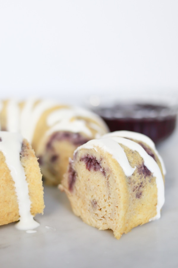 slice of Instapot Berries and Cream Breakfast Cake