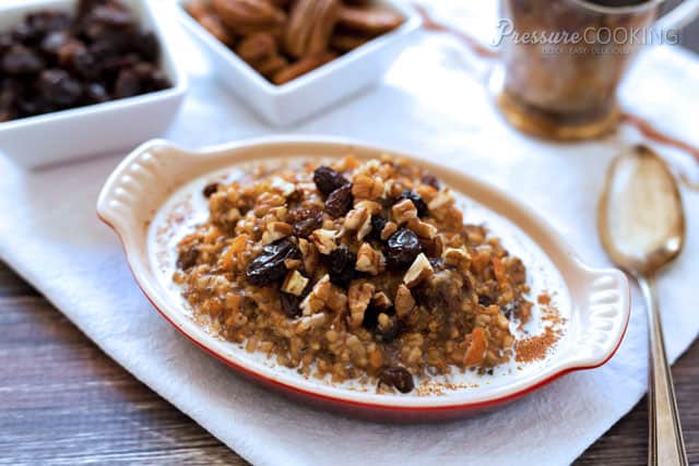 Pressure Cooker (Instant Pot) Carrot Cake Oatmeal