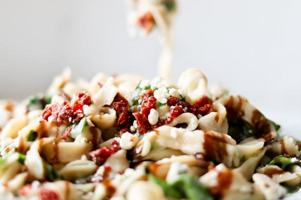 close up photo of Pressure Cooker Cauliflower Fettuccine Alfredo