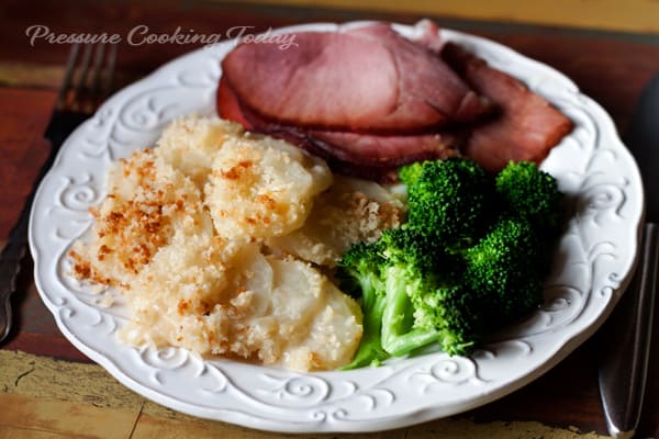 Pressure Cooker (Instant Pot) Cheesy Potatoes Au Gratin