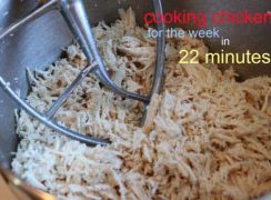 Cooking chicken for the week using an Instant Pot or other electric pressure cooker
