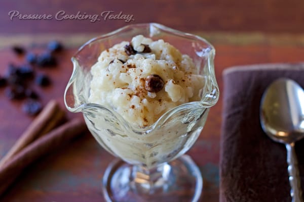 Creamy Pressure Cooker (Instant Pot) Rice Pudding