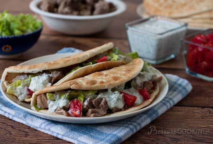 Pressure Cooker (Instant Pot) Greek Tacos