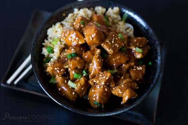 Pressure Cooker (Instant Pot) Honey Sesame Chicken