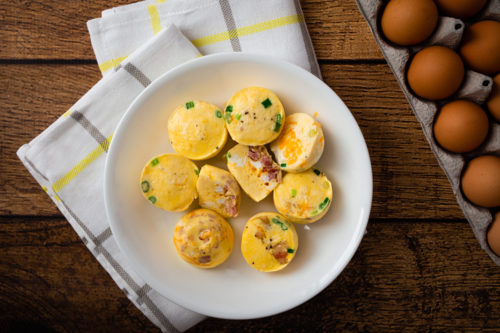 Pressure Cooker Egg Bites prepared in the Instant Pot