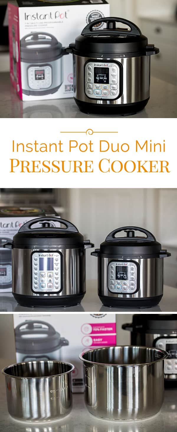 The new 3 quart Which Instant Pot is Right for you? Instant Pot Duo Mini pressure cooker is perfect for small families, college students and to use while you\'re traveling.&nbsp;