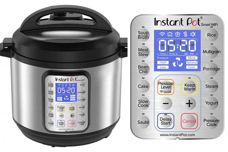 A close up of Instant Pot controls