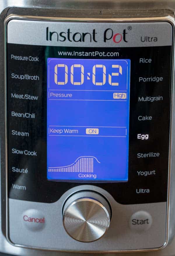 Instant Pot Ultra Progress Indicator