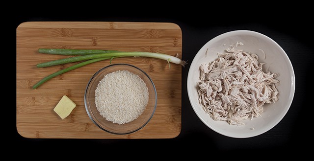 ingredients to make Pressure Cooker Chicken Porridge