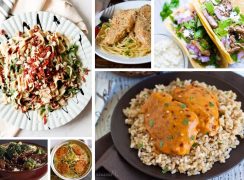 low-carb recipe collage