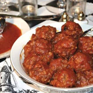 Pressure Cooker (Instant Pot) Porcupine Meatballs and Orange Gravy