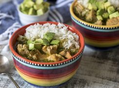 Pressure Cooker (Instant Pot) Asopado in a decorative bowl