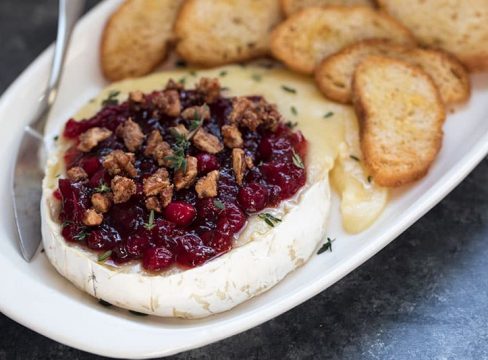 Pressure Cooker (Instant Pot) Cranberry Pecan Baked Brie