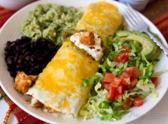 Pressure Cooker (Instant Pot) Chicken Tinga Enchilada