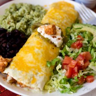 Pressure Cooker (Instant Pot) Chicken Tinga Enchilada