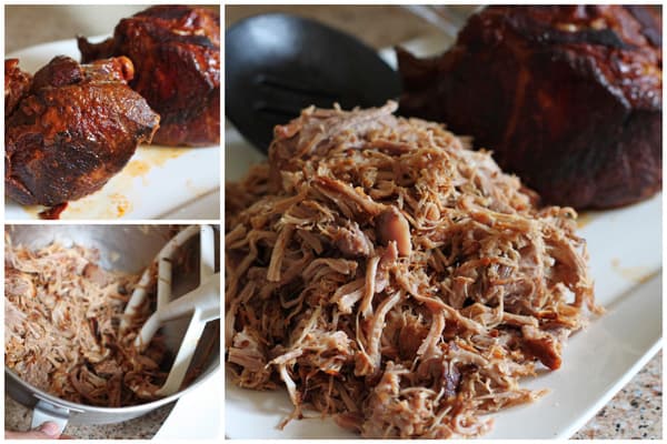 collage of Pressure Cooker Pulled Pork