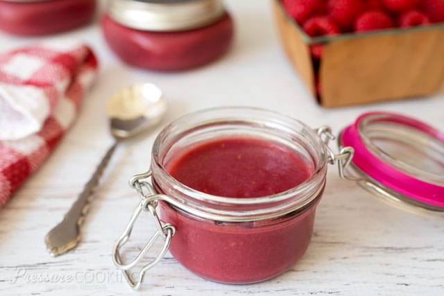 Pressure Cooker (Instant Pot) Raspberry Curd