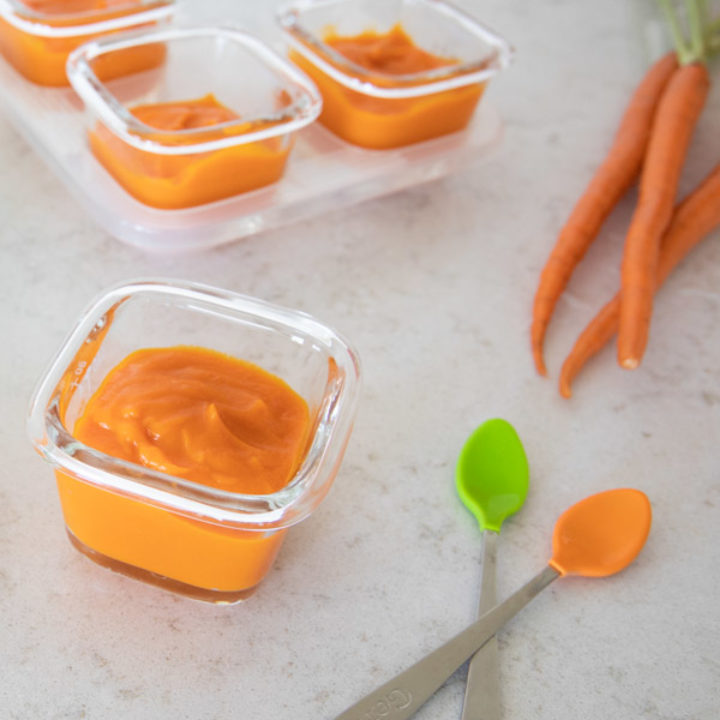 Instant Pot Carrot Puree Baby Food from the Instant Pot Baby Food & Toddler Food Cookbook