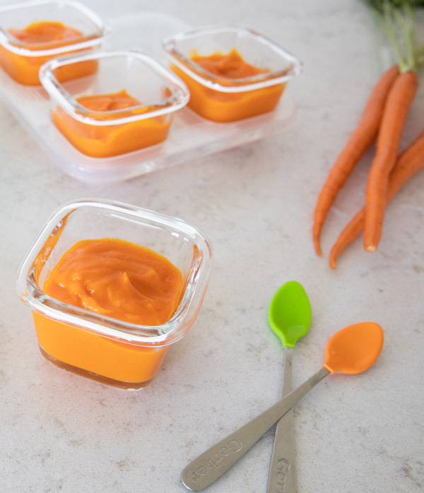 Instant Pot Carrot Puree Baby Food from the Instant Pot Baby Food &amp; Toddler Food Cookbook