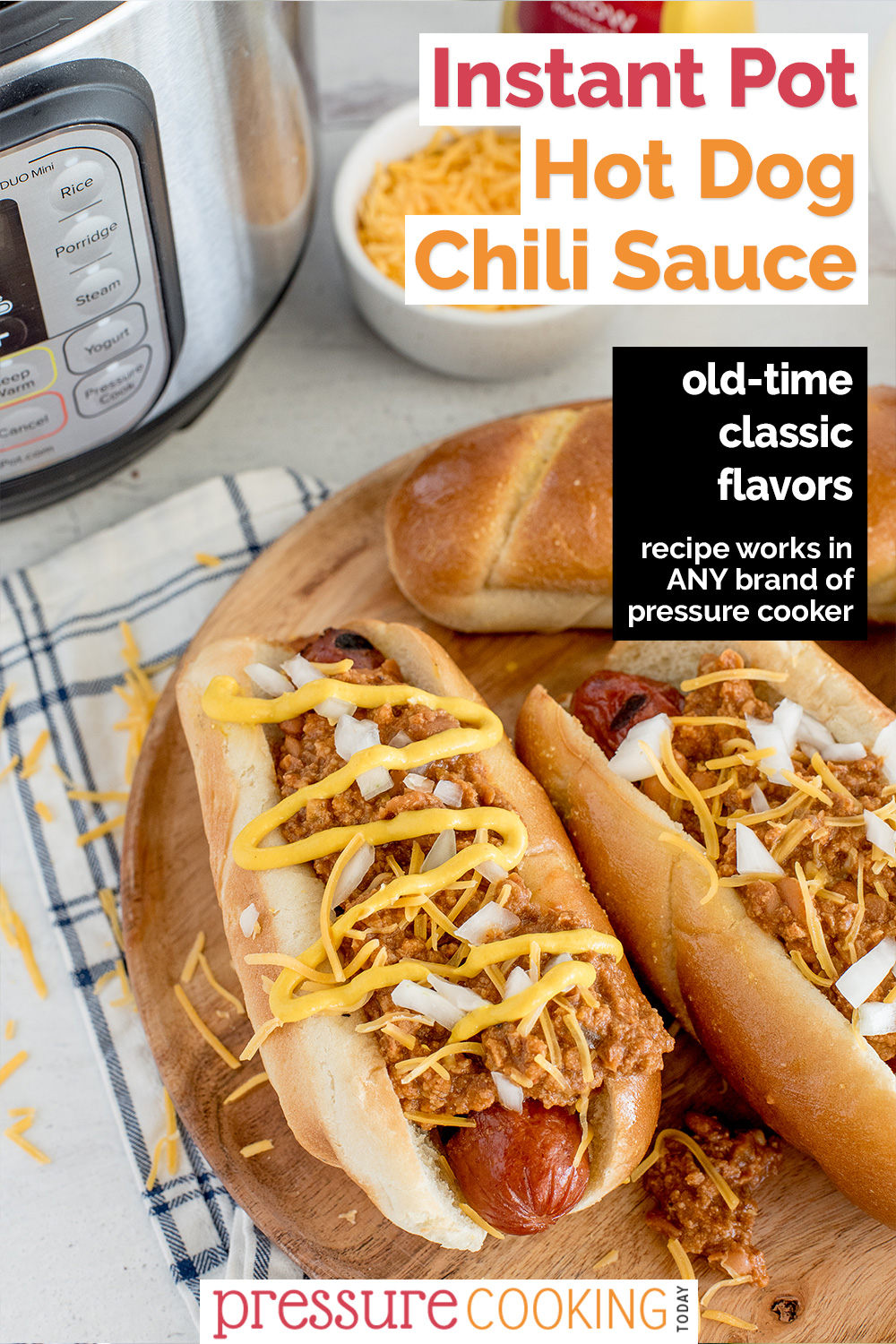 Instant Pot Chili Dog Sauce via @PressureCook2da