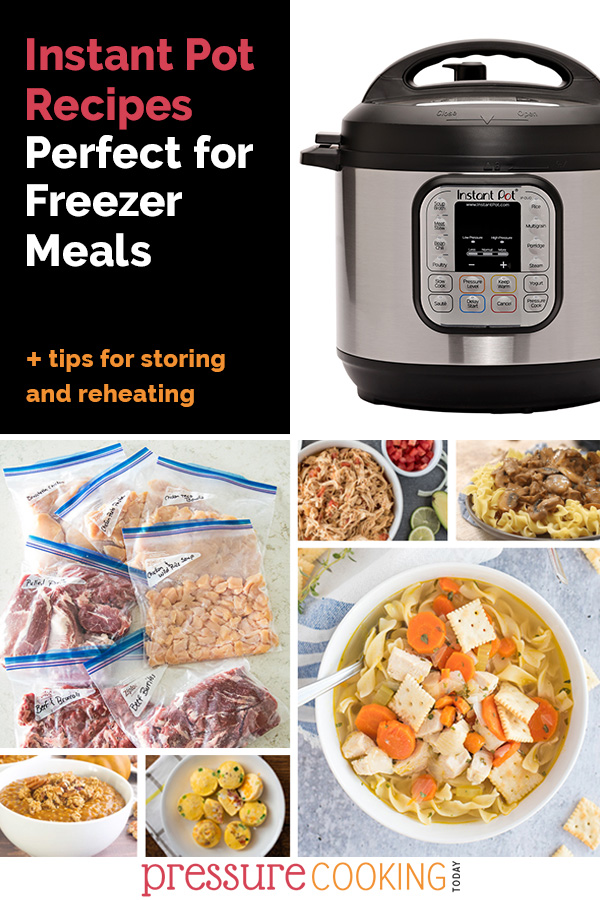 These are the BEST Instant Pot Freezer Meals to cook now and freeze for later! Make a double batch of these family favorites to stock your freezer with ready-to-eat, nutritious, and delicious meals! #PressureCookingToday #InstantPotRecipes via @PressureCook2da