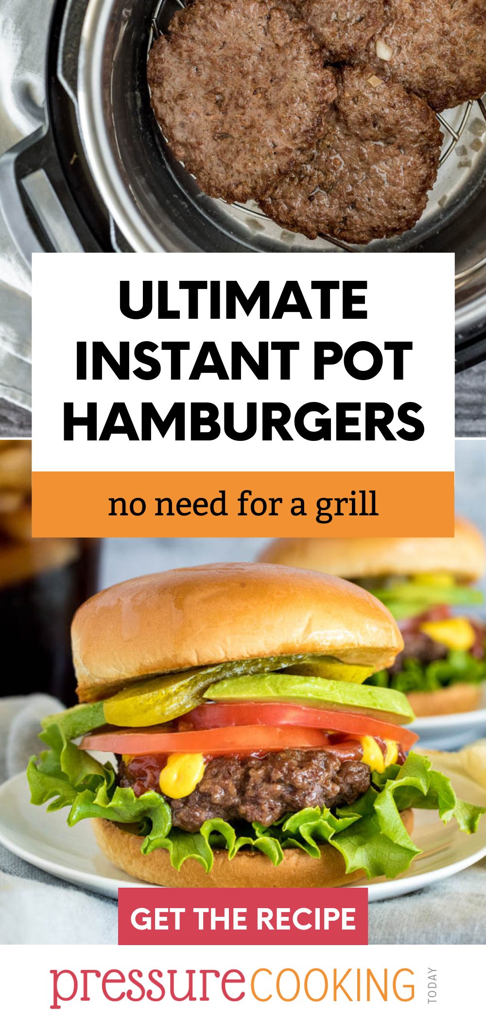 Instant Pot Hamburgers via @PressureCook2da