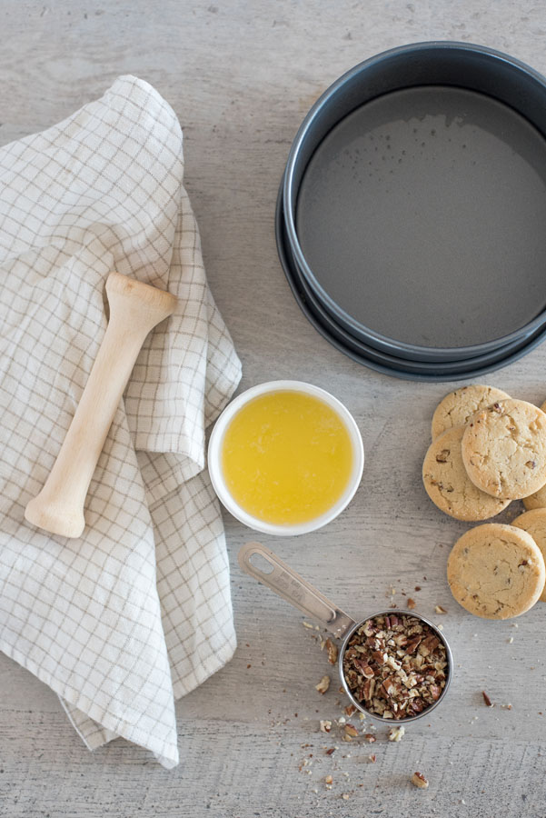 How to make pecan sandy crust for homemade instant pot pumpkin pie.