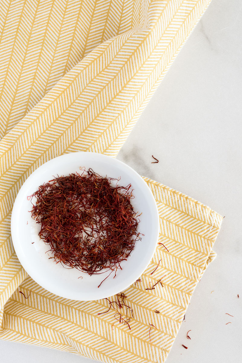 bowl of saffron threads