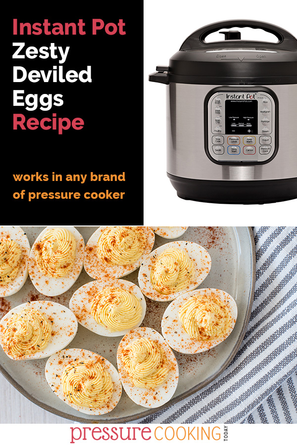 Use up your hard-boiled eggs from Easter! Deviled eggs are a delicious treat to make from Instant Pot hard boiled eggs. Plus, get my secret ingredient for UNFORGETTABLE Deviled Eggs. #pressurecooker #instantpot #eggs #appetizer via @PressureCook2da