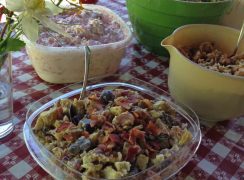 Red, White and Blue Pressure Cooker (Instant Pot) Potato Salad