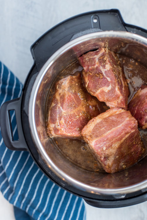 Pork Shoulder in an Instant Pot for making Pressure Cooker Root Beer Pulled Pork