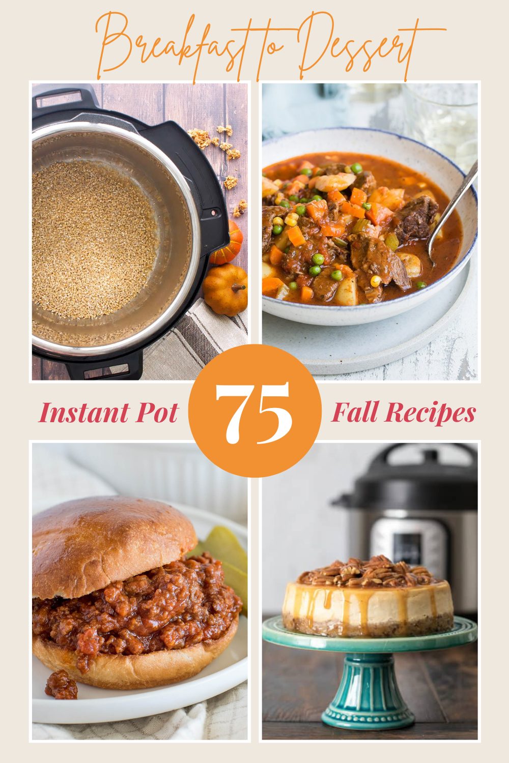 Chili, gravy, soups, for dinners and pumpkin spice desserts! Looking for some great recipes this fall? You'll find a new favorite in one of these fall dinners, side dishes, soups, and desserts. via @PressureCook2da