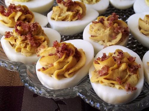 Pressure cooker deviled eggs