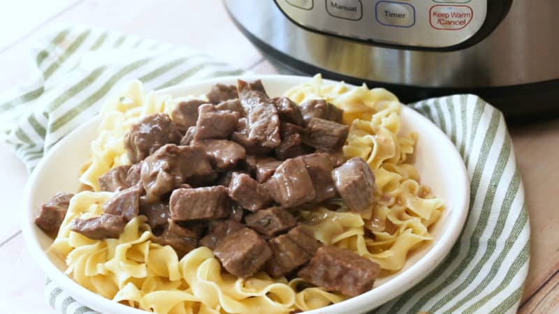 Instant Pot / Pressure Cooker Sirloin Tips in Gravy