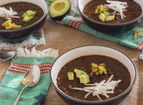 Pressure Cooker (Instant Pot) Spicy Black Beans and Hearty Greens