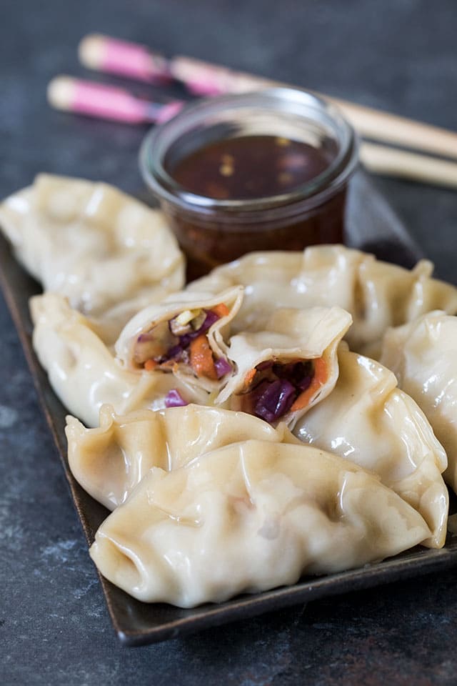 Pressure Cooker Asian Steamed Dumplings / Potstickers