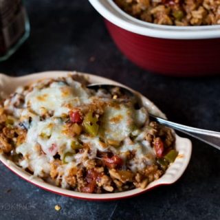 Pressure Cooker (Instant Pot) Stuffed Green Pepper Casserole