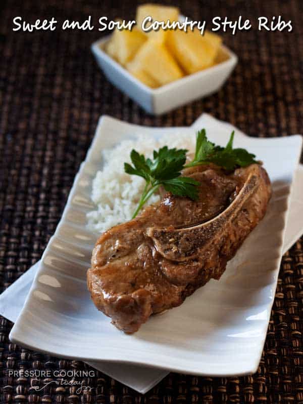 Pressure Cooker (Instant Pot) Sweet and Sour Country Style Ribs