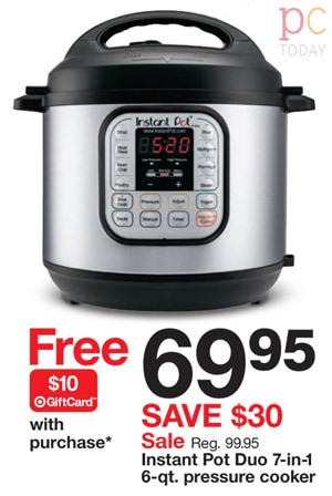 Target Black Friday Instant Pot Duo 6qt Pressure Cooker