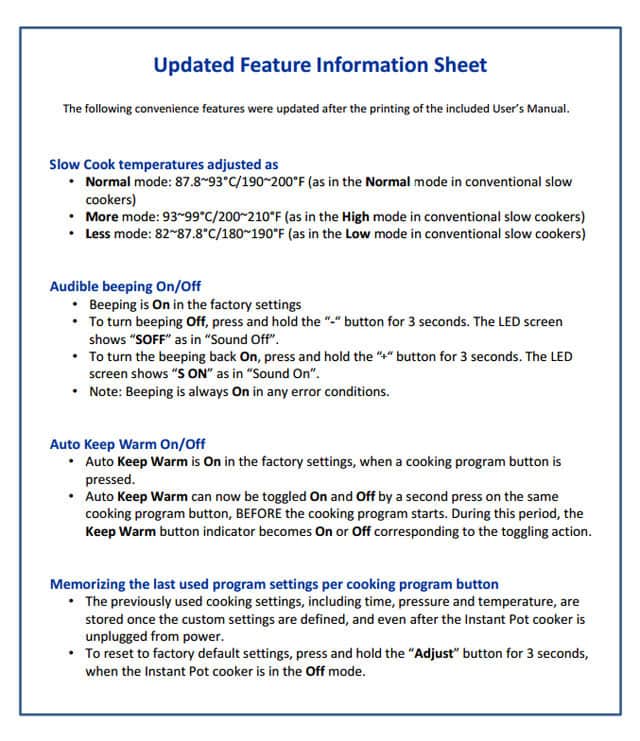 You may be unaware of the new features on the Instant Pot DUO Version 2. Here\'s some information on the new features of the Duo Version 2 that will help.