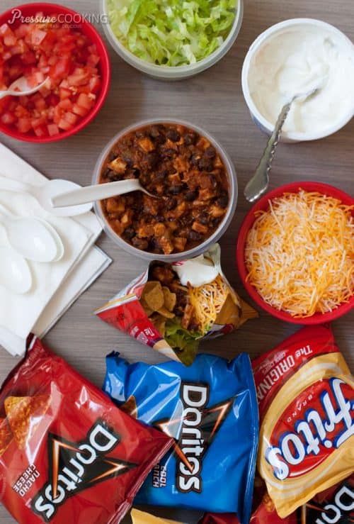 Ingredients for Pressure Cooker Chicken Walking Tacos